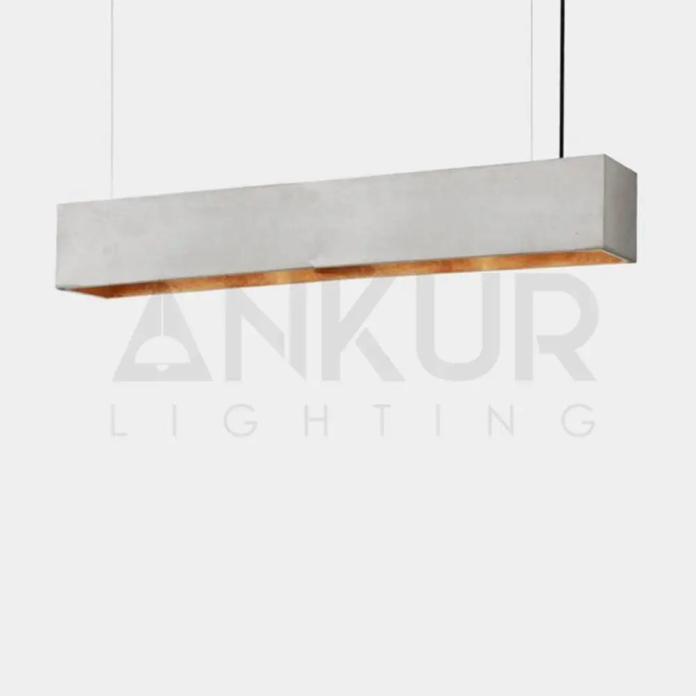 ANKUR LINEAR CONCRETE HANGING LIGHT - Ankur Lighting