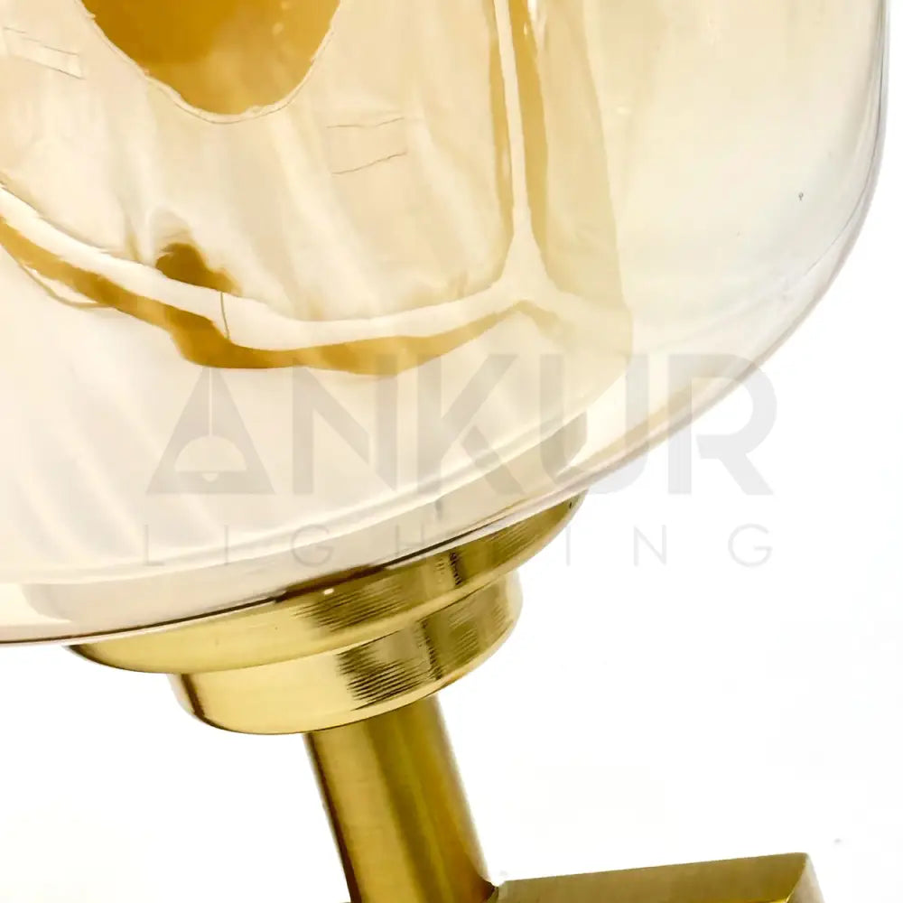 ANKUR LORENZO VINTAGE STYLE METAL AND GLASS WALL LIGHT