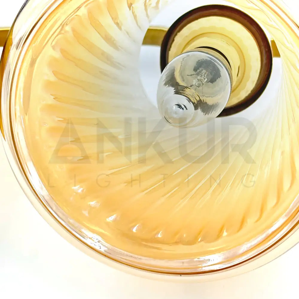 ANKUR LORENZO VINTAGE STYLE METAL AND GLASS WALL LIGHT