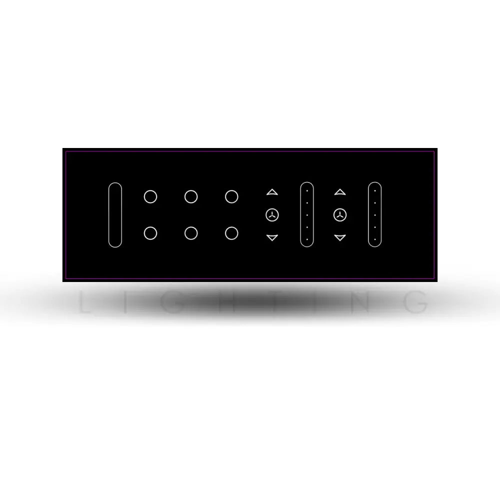 ANKUR MAGSYNC 6 SWITCH + 2 FAN + 2 DIMMERS (8M) SMART TOUCH PANEL WIFI SWITCH WITH BUILT-IN IR BLASTER - Ankur Lighting