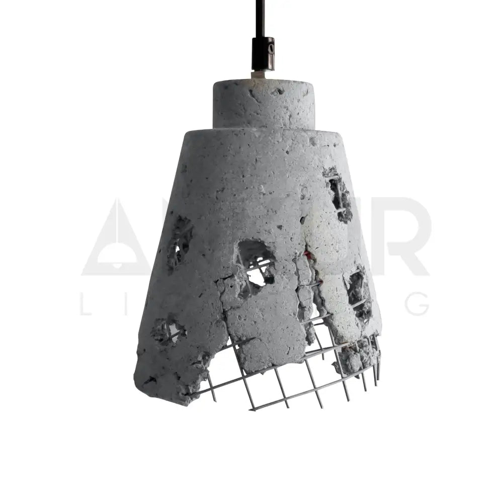 ANKUR METAL MESH CONE CONCRETE HANGING - Ankur Lighting