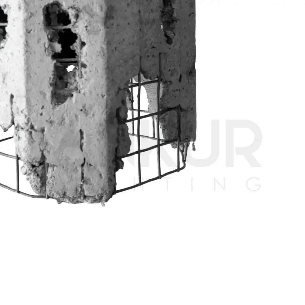 ANKUR METAL MESH CUBE CONCRETE HANGING - Ankur Lighting