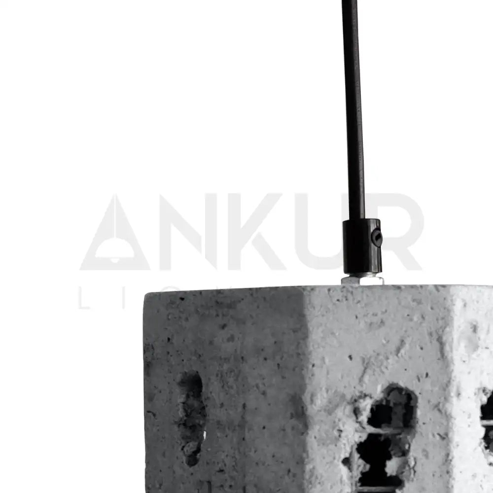 ANKUR METAL MESH CUBE CONCRETE HANGING - Ankur Lighting
