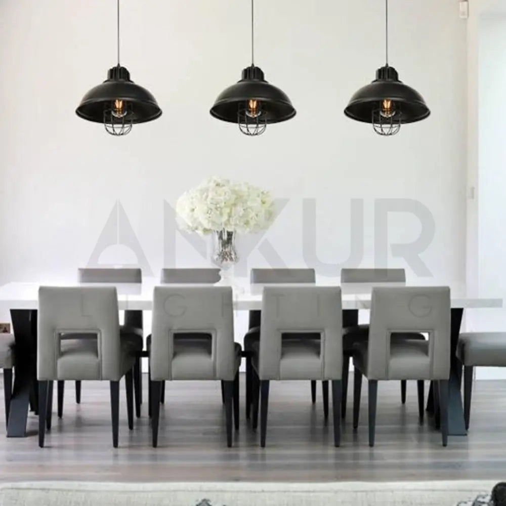 ANKUR MINI DOME WITH CAGE HANGING LIGHT - Ankur Lighting