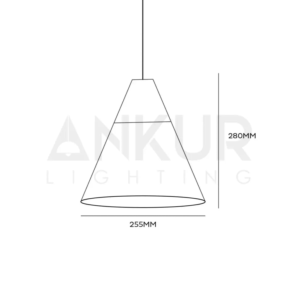 ANKUR MODERN NORDIC CONE WITH NATURAL WOOD PENDANT LIGHTS - Ankur Lighting