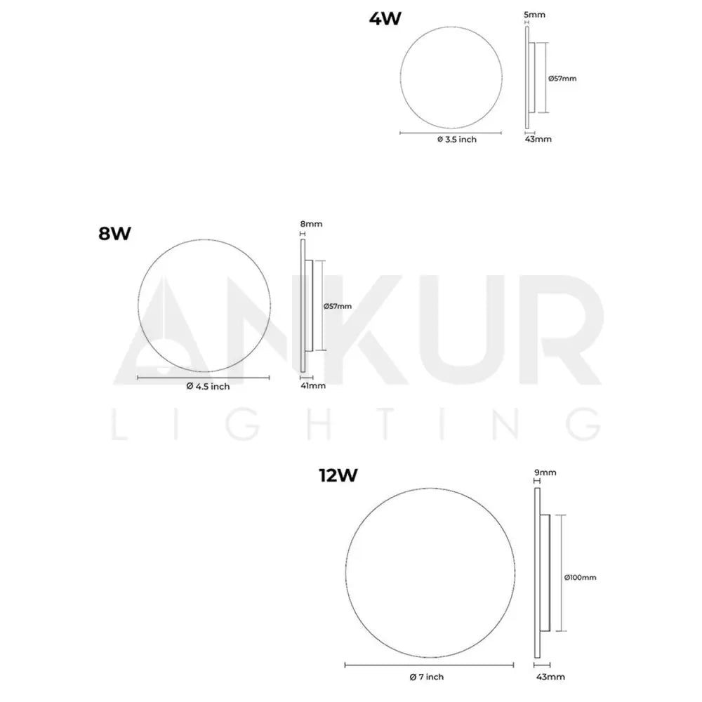 ANKUR MOON OUTDOOR LED WALL LIGHT - Ankur Lighting