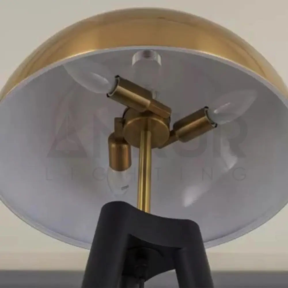 ANKUR MUSHROOM HEAD TRIPOD FLOOR LAMP - Ankur Lighting