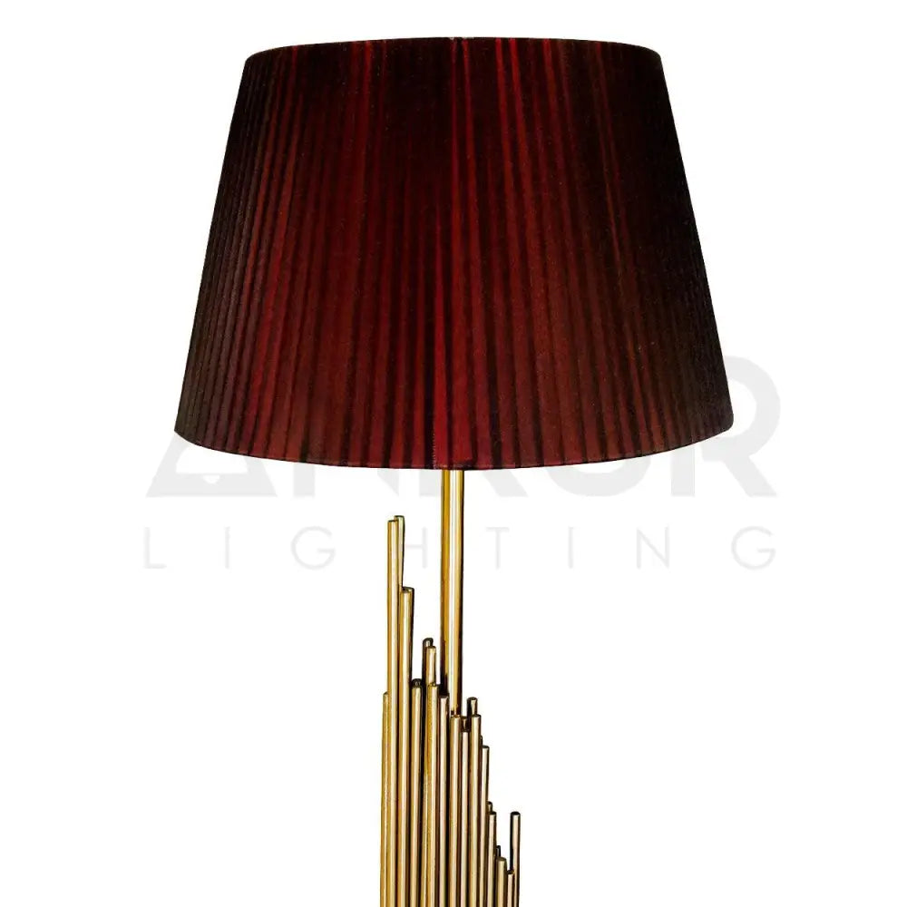 ANKUR ORGAN CONTEMPORARY FLOOR LAMP GOLD FINISH - Ankur Lighting