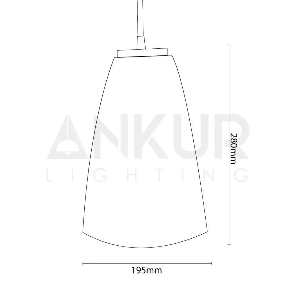 ANKUR PAINTED CONE CONCRETE HANGING - Ankur Lighting