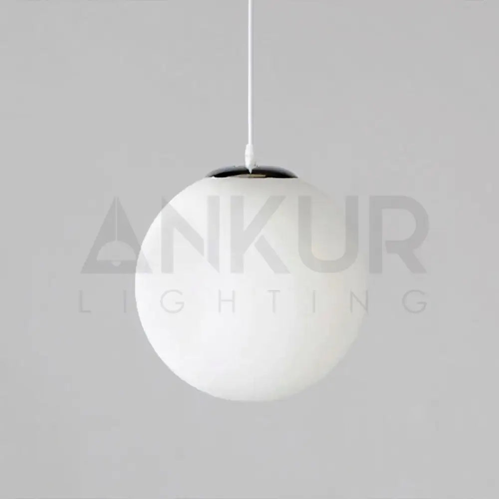 ANKUR PANDA FROSTED GLOBE PENDANT LIGHT - Ankur Lighting