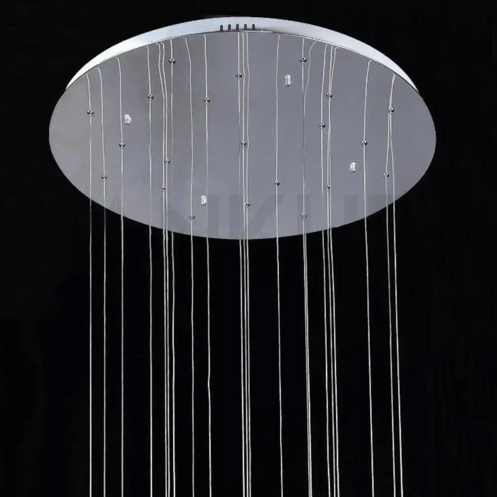 ANKUR PENTA GLO CONTEMPORARY DOUBLE HEIGHT GLASS CHANDELIER - Ankur Lighting