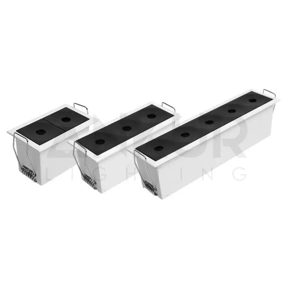 ANKUR PINSPOT LASER BLADE PREMIUM LINEAR RECESSED LED LIGHT SERIES 6W / WHITE + BLACK / 3000K (Yellow) Downlight