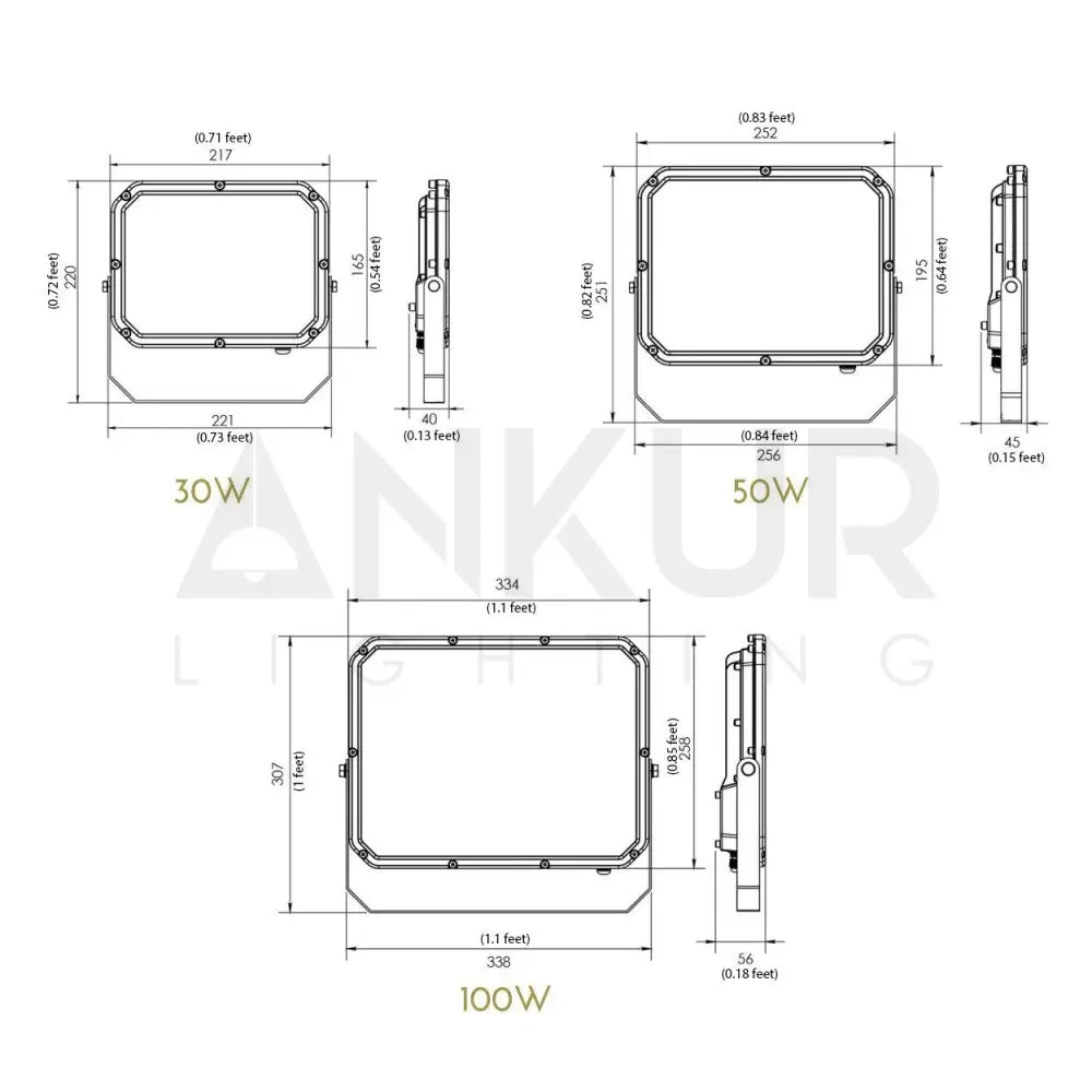 ANKUR OUTDOOR LED FLOOD LIGHT - Ankur Lighting