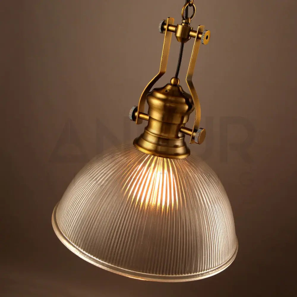 ANKUR QUEST VINTAGE STYLE METAL AND GLASS HANGING LIGHT - Ankur Lighting