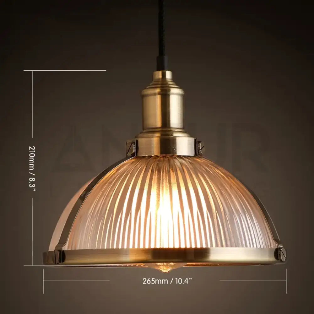 ANKUR QUEST VINTAGE STYLE METAL AND GLASS HANGING LIGHT - Ankur Lighting
