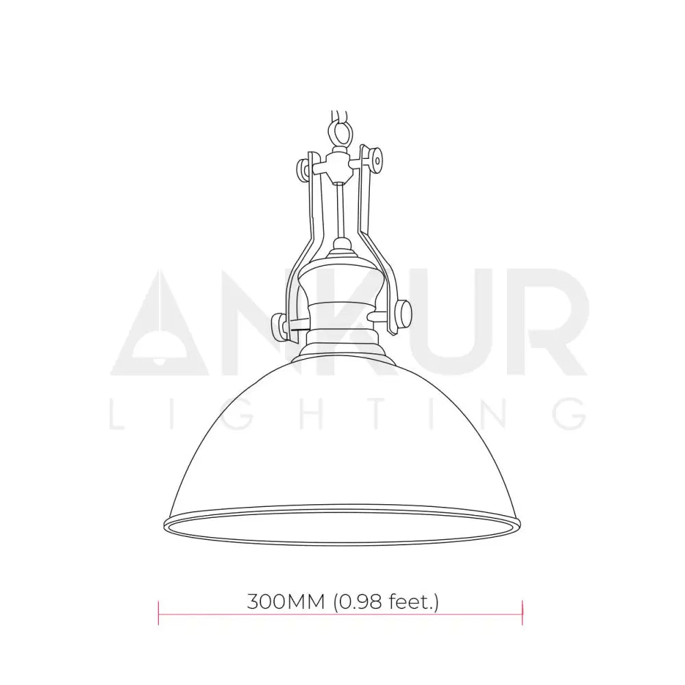 ANKUR QUEST VINTAGE STYLE METAL AND GLASS HANGING LIGHT - Ankur Lighting