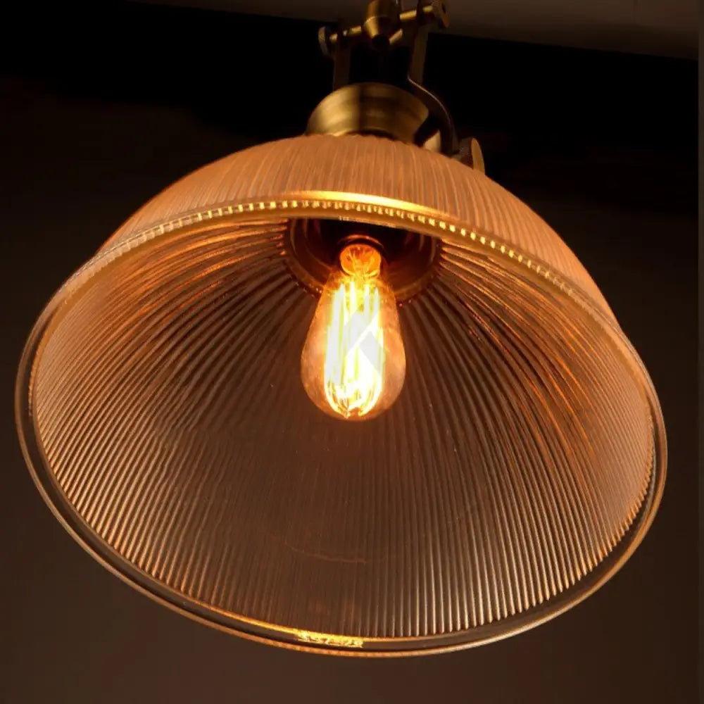 ANKUR QUEST VINTAGE STYLE METAL AND GLASS HANGING LIGHT - Ankur Lighting