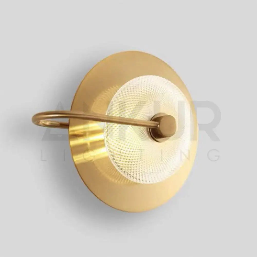 ANKUR RAINBOW ROUND WALL SCONCE LIGHT - ANTIQUE BRASS FINISH | MODERN LIGHT FIXTURE FOR HOME BEDROOM AND LIVING ROOM