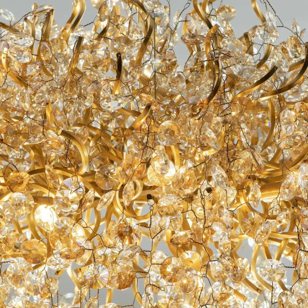 ANKUR RECTANGLE BLOOM CONTEMPORARY CRYSTAL CHANDELIER Chandelier