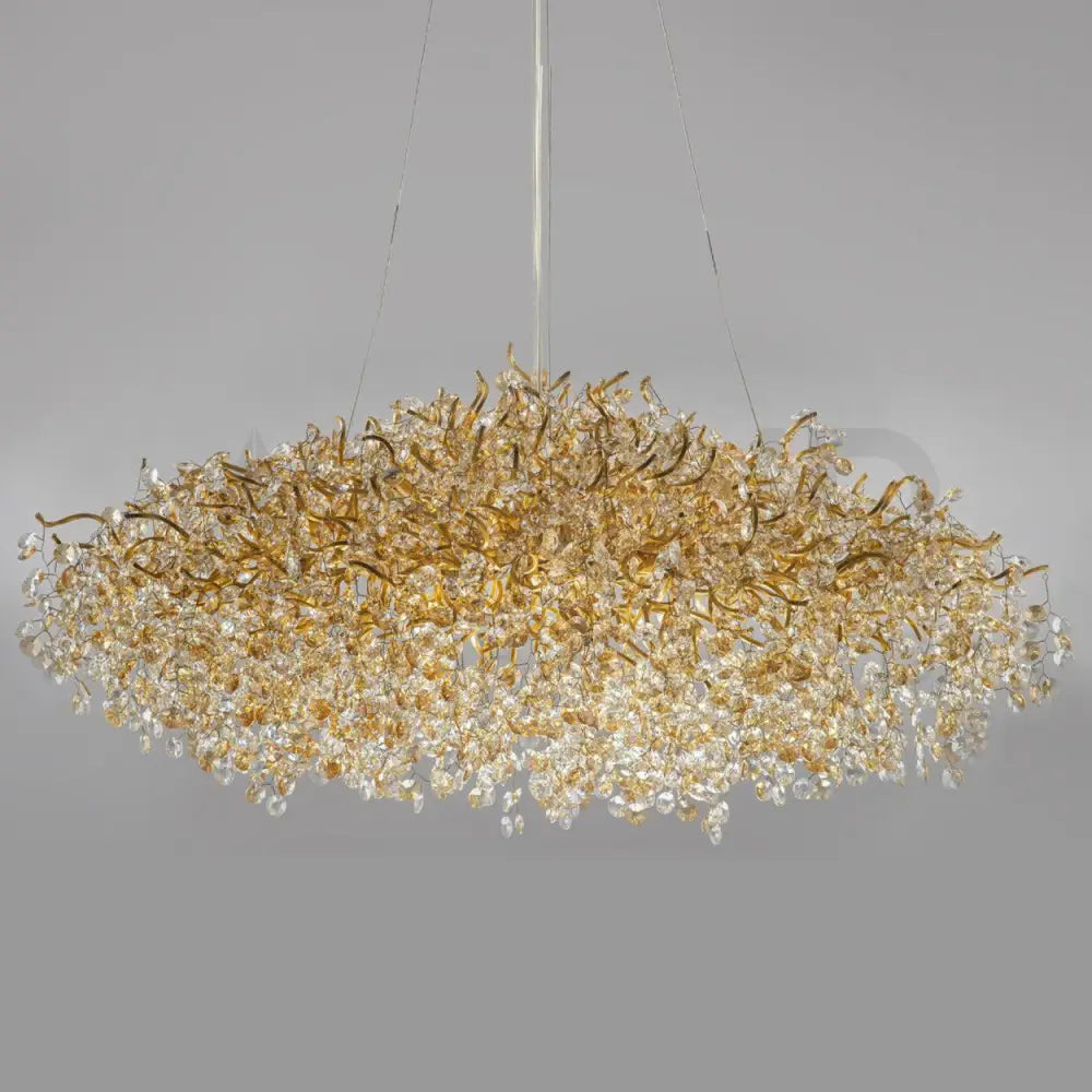 ANKUR RECTANGLE BLOOM CONTEMPORARY CRYSTAL CHANDELIER Chandelier