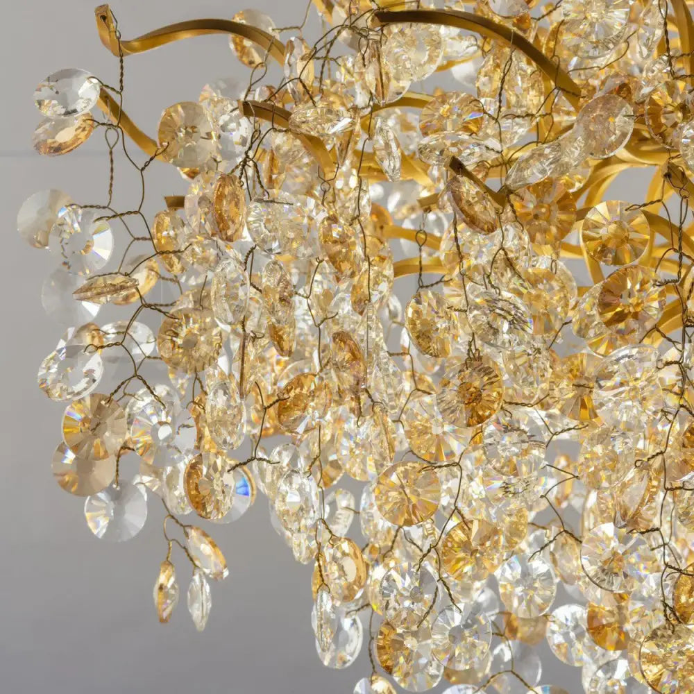 ANKUR RECTANGLE BLOOM CONTEMPORARY CRYSTAL CHANDELIER Chandelier