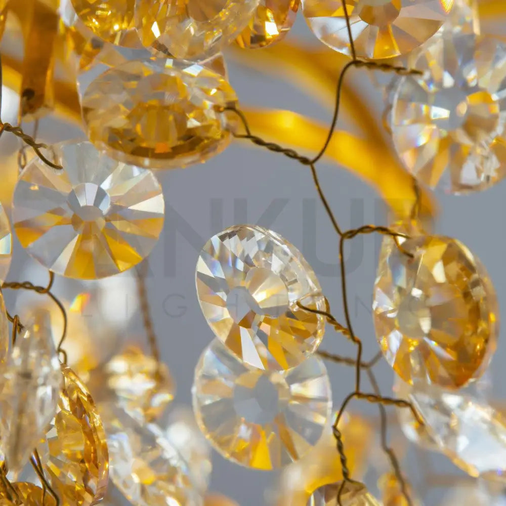 ANKUR RECTANGLE BLOOM CONTEMPORARY CRYSTAL CHANDELIER Chandelier