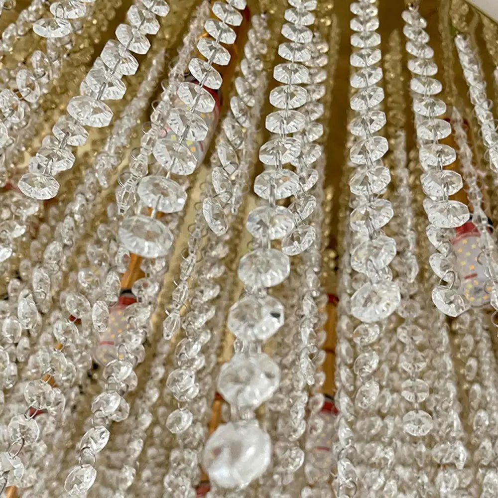 ANKUR RECTANGULAR MANOOI STYLE CLEAR CRYSTAL CHANDELIER CUSTOMIZED - Ankur Lighting