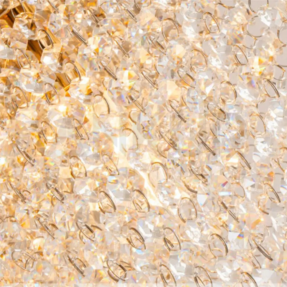 ANKUR RECTANGULAR MANOOI STYLE CLEAR CRYSTAL CHANDELIER CUSTOMIZED - Ankur Lighting