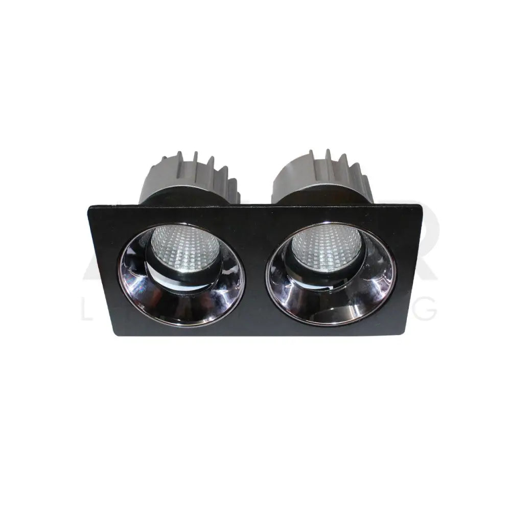 ANKUR SCOPE CONTEMPORARY SINGLE AND TWIN RECESSED ADJUSTABLE LED DOWN LIGHT FRONT OPENABLE - Ankur Lighting