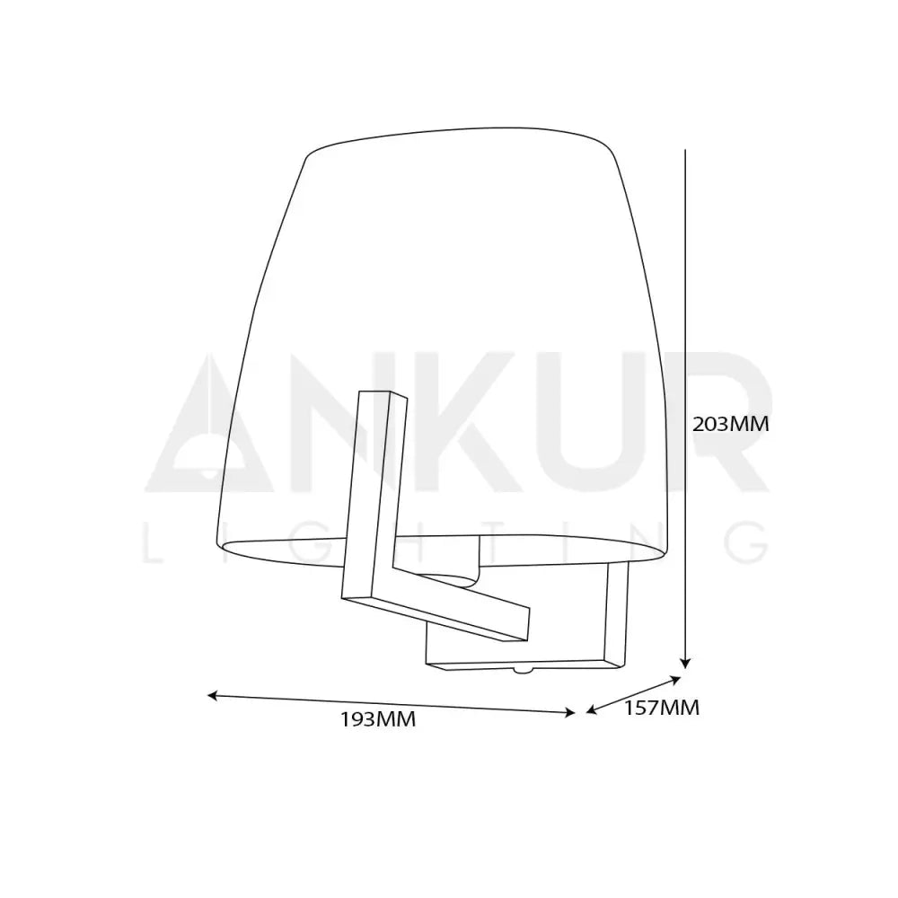 ANKUR SEMPRE SIMPLE ELEGANT WHITE GLASS WALL LIGHT - Ankur Lighting