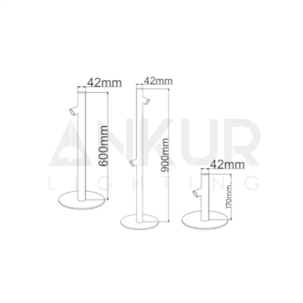 ANKUR SKEZIO MODERN OUTDOOR SCULPTING BOLLARD LIGHTS FOR GARDERN AND POOL AREA