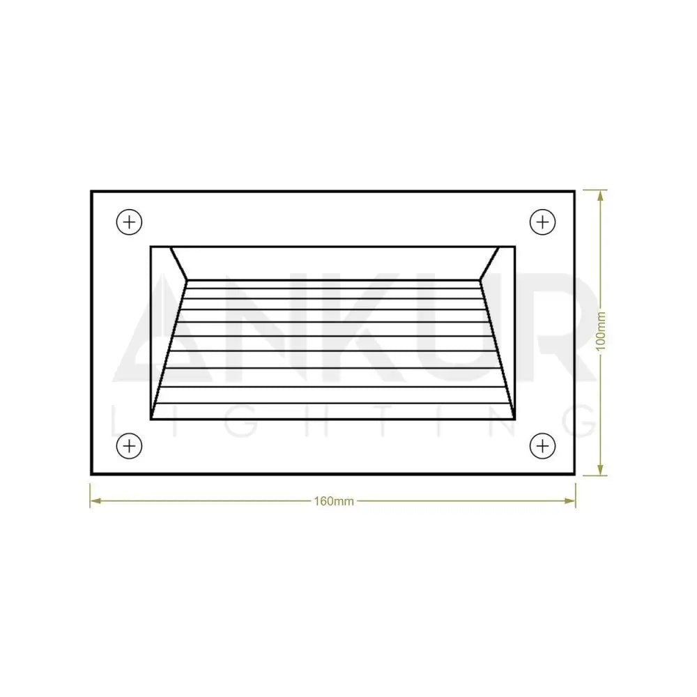 ANKUR SLANT OUTDOOR LED WALL STAIRCASE DRIVEWAY LIGHT - Ankur Lighting