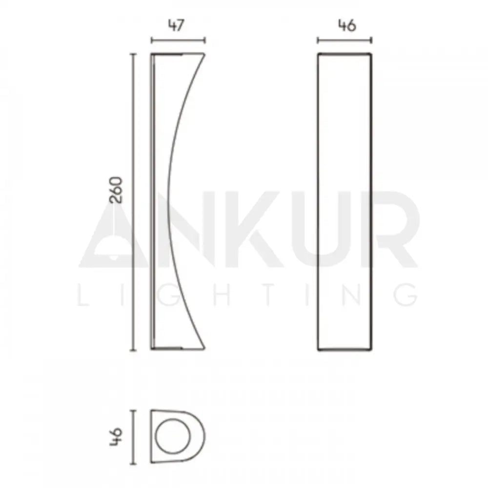ANKUR SLEEK MODERN UP/DOWN 2-WAY LED BEDSIDE WALL LIGHT Wall Light