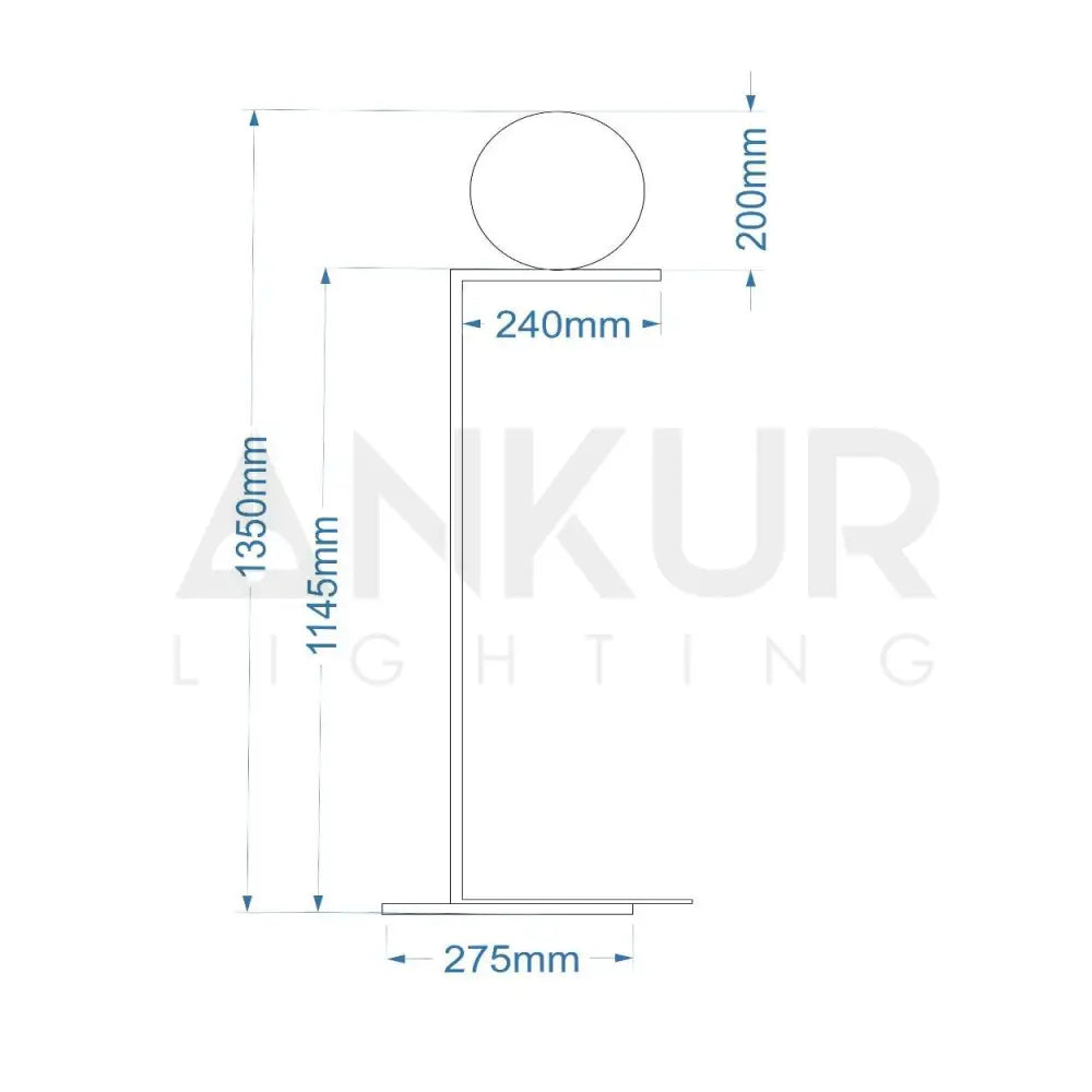 ANKUR SLOF IC FLOOR LAMP - Ankur Lighting