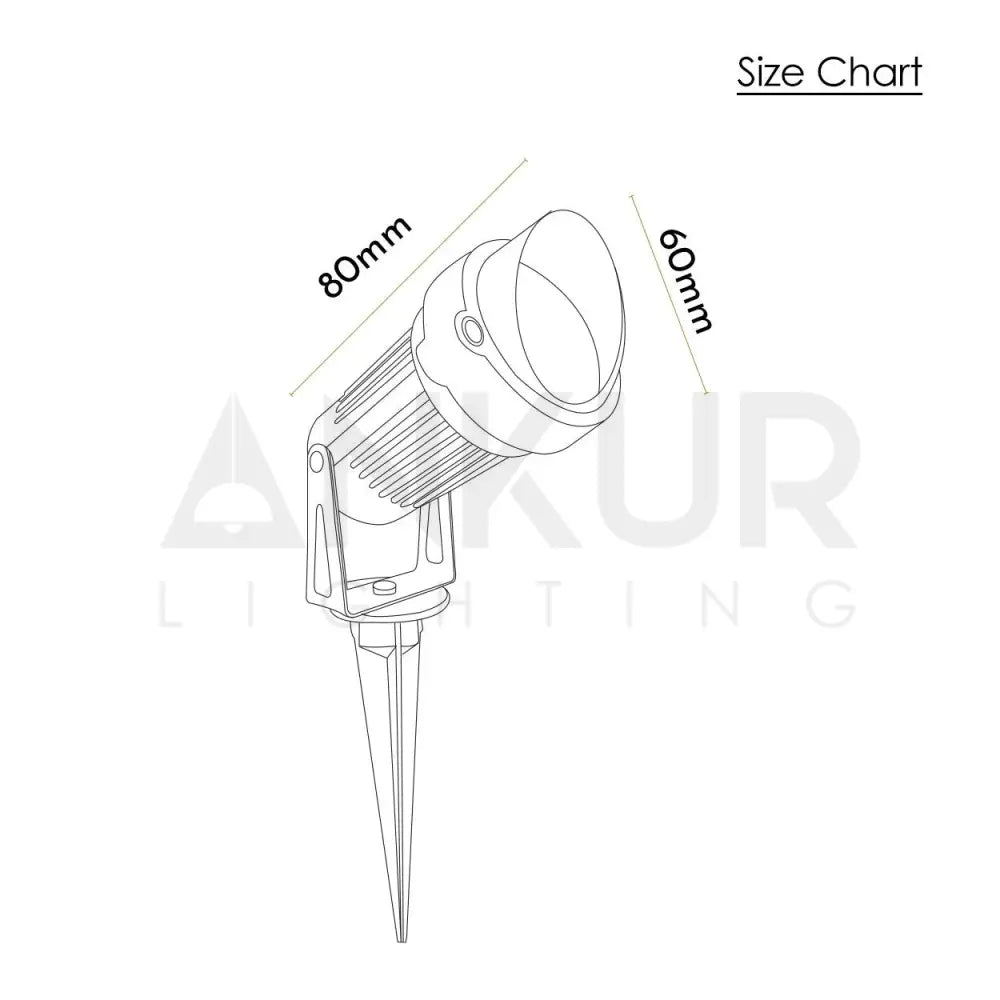 ANKUR SNOOT MINI LED OUTDOOR SPIKE LIGHT FOR FACADE OR GARDEN - Ankur Lighting