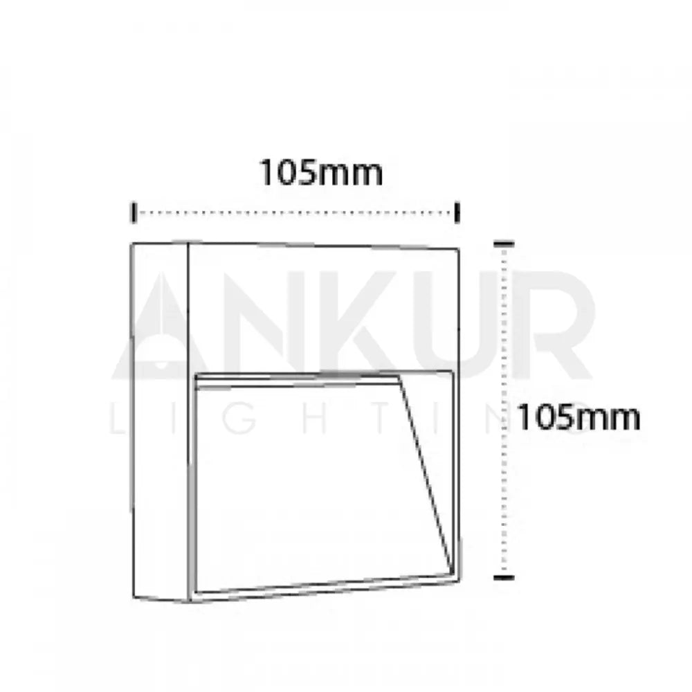 ANKUR SQUARE SURFACE OUTDOOR RATED LED FOOT LIGHT FOR ROOMS STAIRCASES OR PATHWAYS Outdoor Light