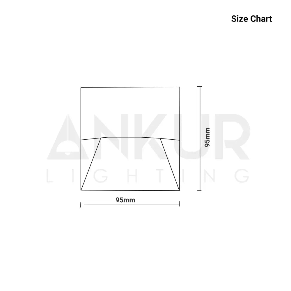 ANKUR SQURVE OUTDOOR RATED LED FOOT LIGHT FOR ROOMS STAIRCASES OR PATHWAYS Outdoor Light