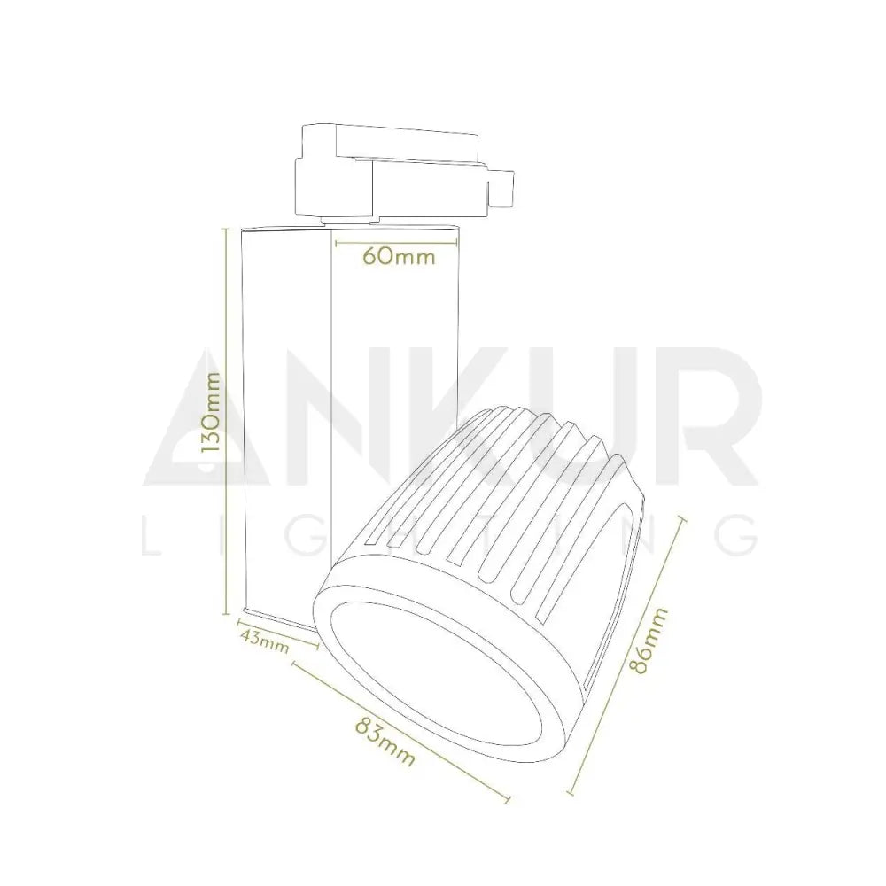 ANKUR TRAZER SIDE BOX LED TRACK LIGHT - Ankur Lighting