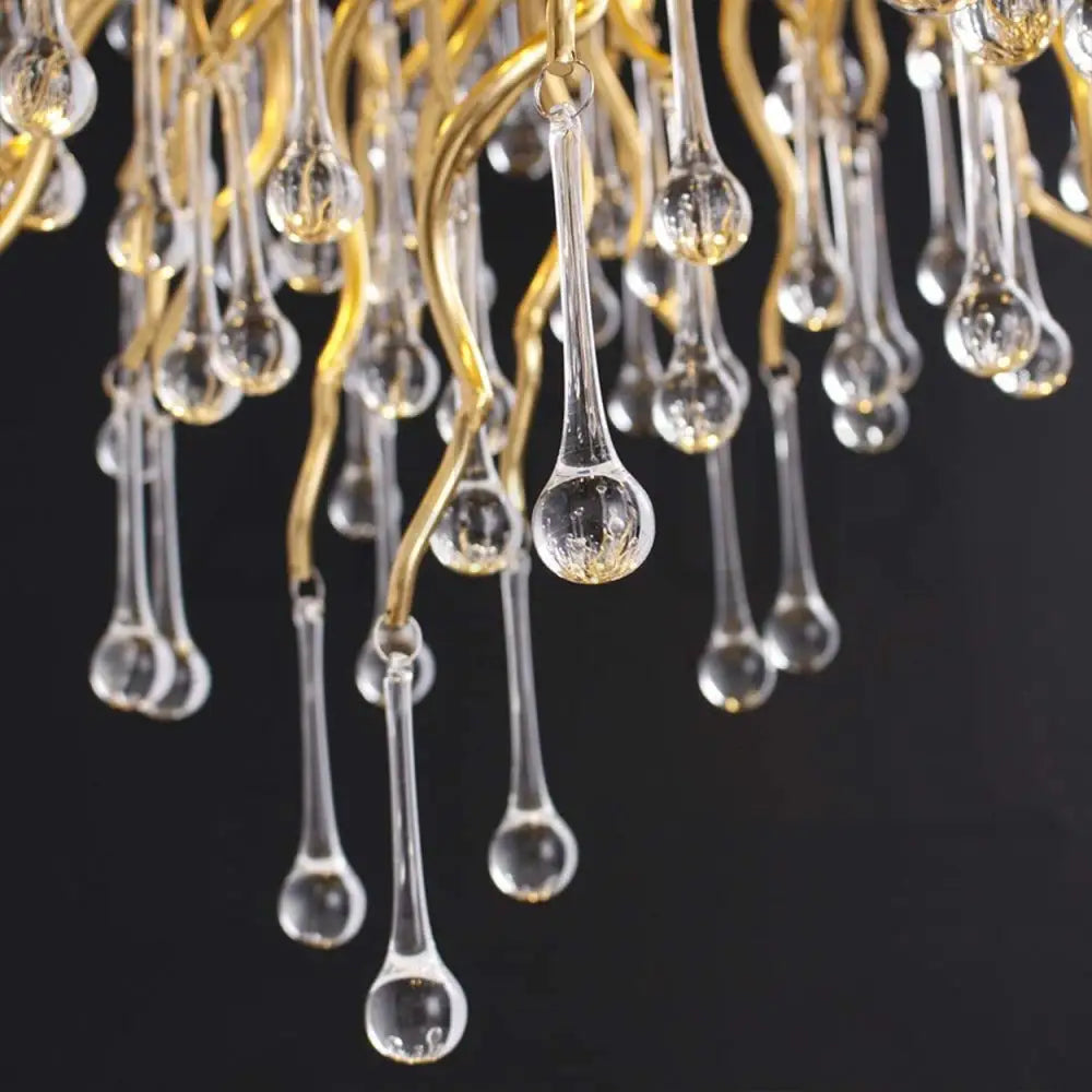 ANKUR TREE BRANCH RAIN DROP MODERN CRYSTAL CHANDELIER - Ankur Lighting