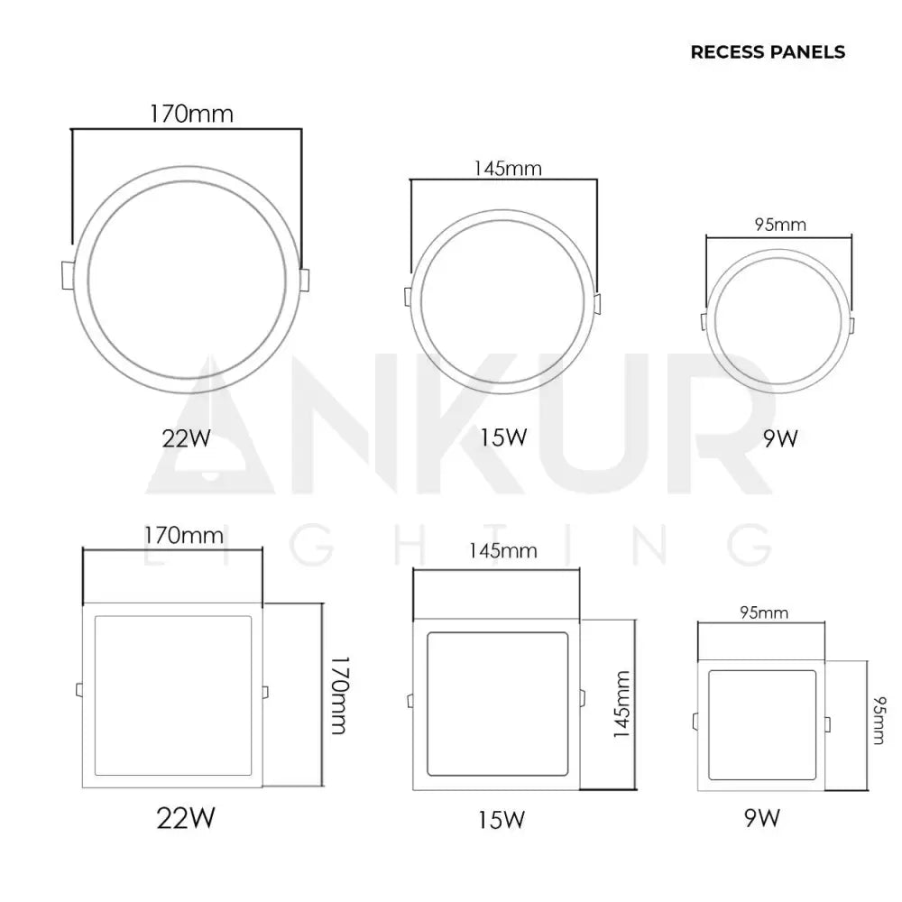 ANKUR TRIM LED PANEL LIGHT - Ankur Lighting