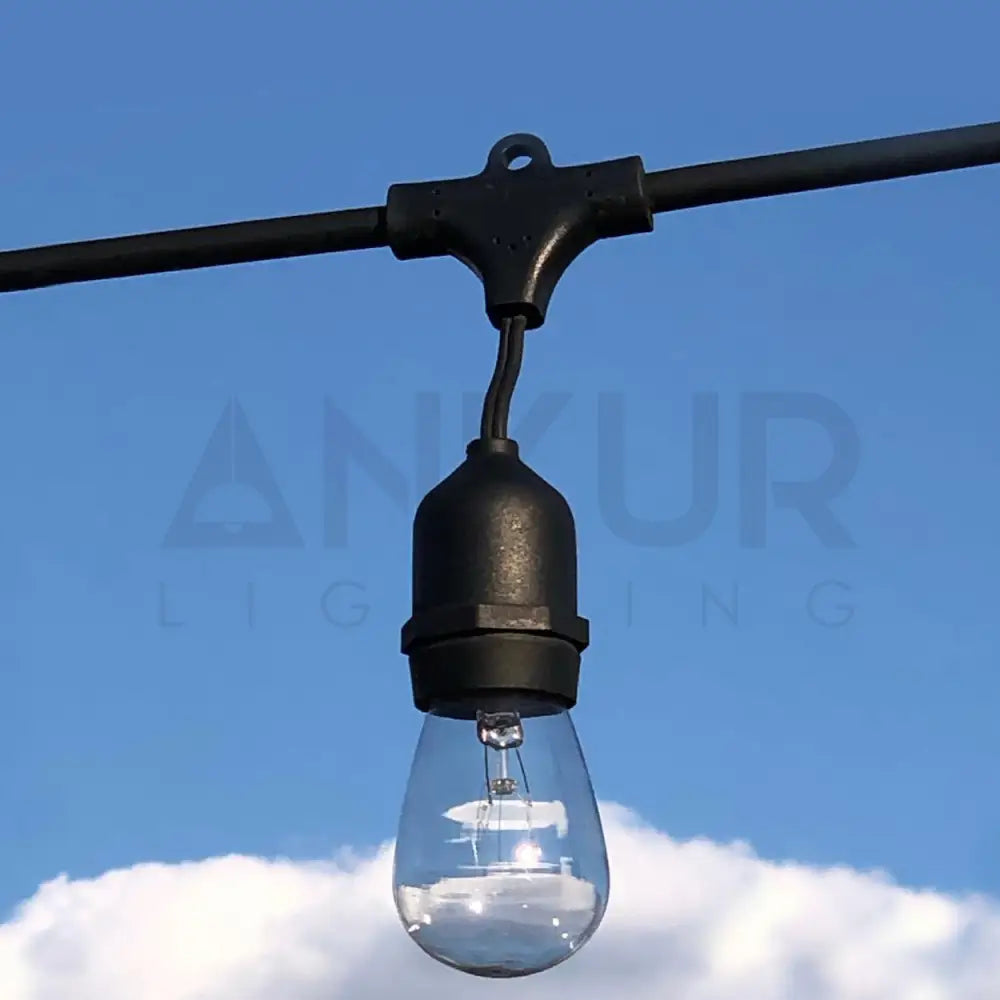 ANKUR TWISTED FABRIC COVERED VINTAGE LAMP PENDANT BULB LED STRING LIGHT 5 METER/10 HOLDERS