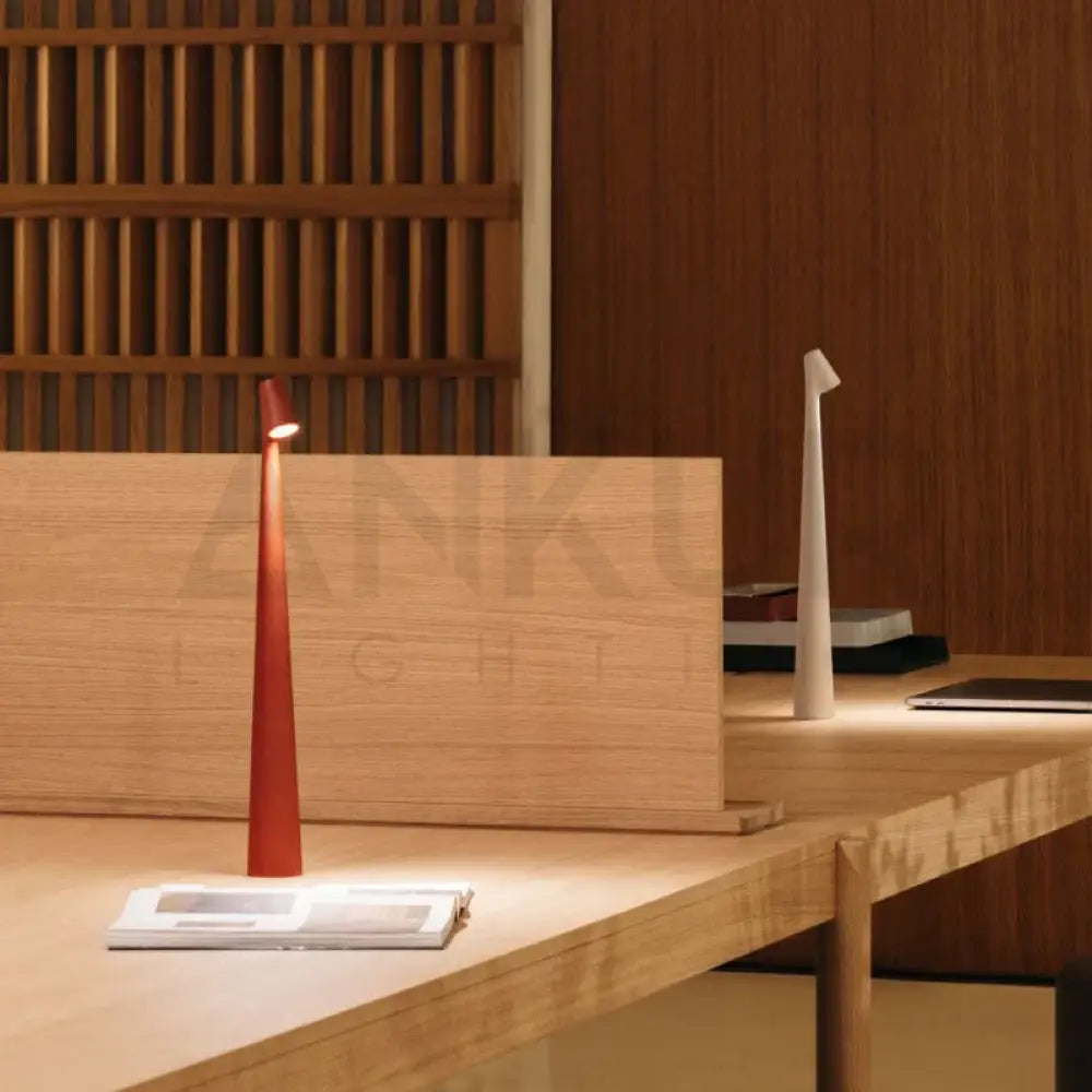 ANKUR UNPLUGGED MINIMA WIRELESS PORTABLE TABLE LAMP Red Table Lamp