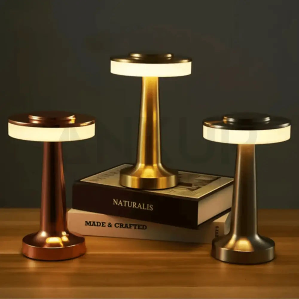 MUSHED RECHARGABLE TOUCH CONTROL WIRELESS BAR TABLE LAMP - Ankur Lighting