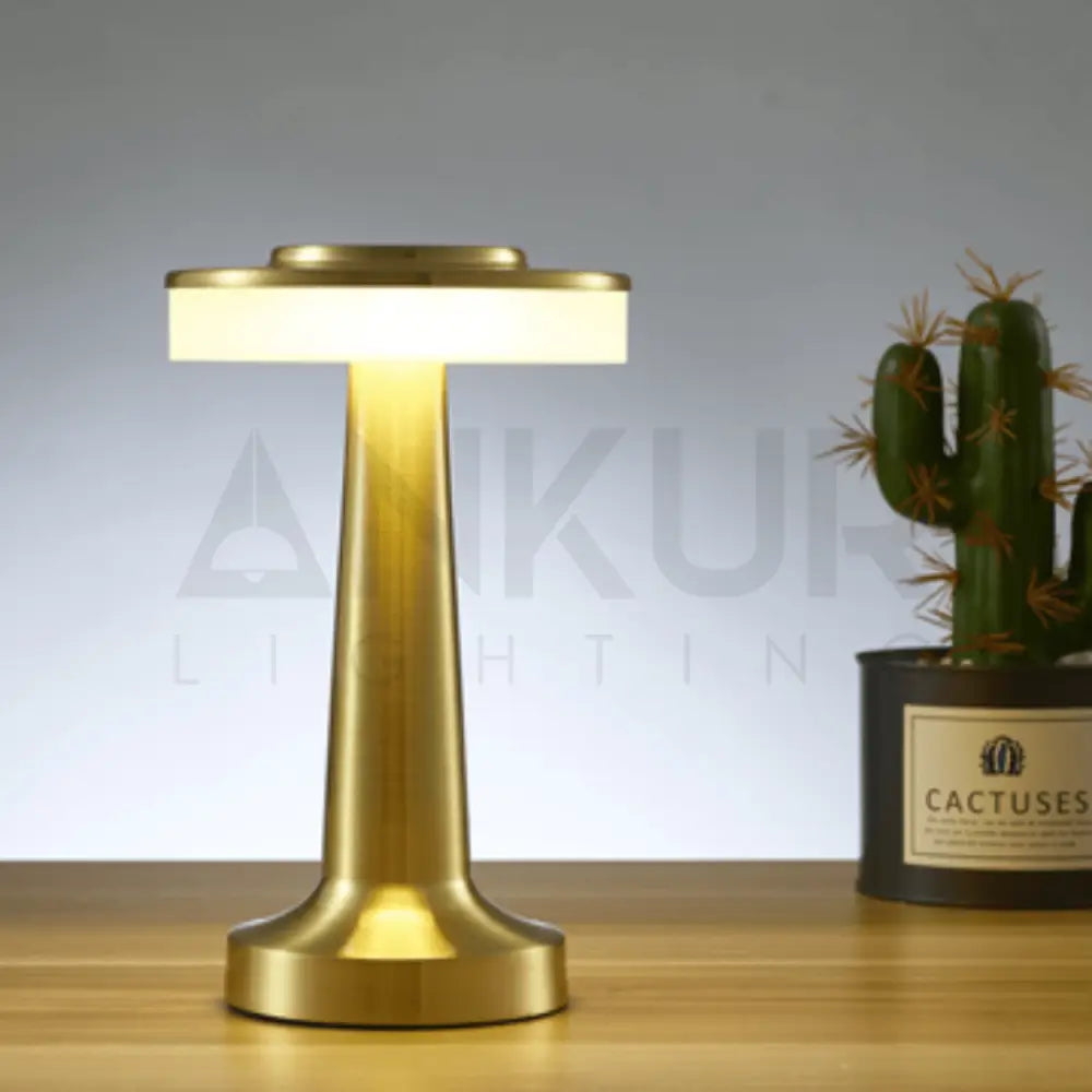 MUSHED RECHARGABLE TOUCH CONTROL WIRELESS BAR TABLE LAMP - Ankur Lighting