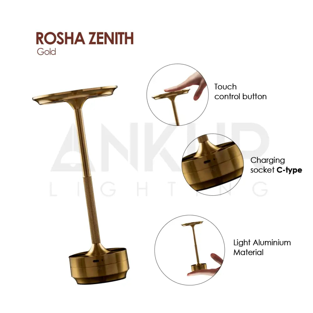 ANKUR UNPLUGGED VINTAGE RAY WIRELESS RECHARGABLE TABLE LAMP Table Lamp