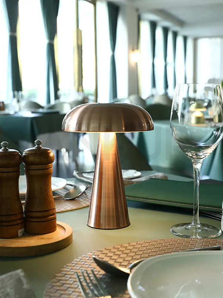 ANKUR UNPLUGGED ZEN LUME WIRELESS MUSHROOM SHAPED TABLE LAMP Table Lamp