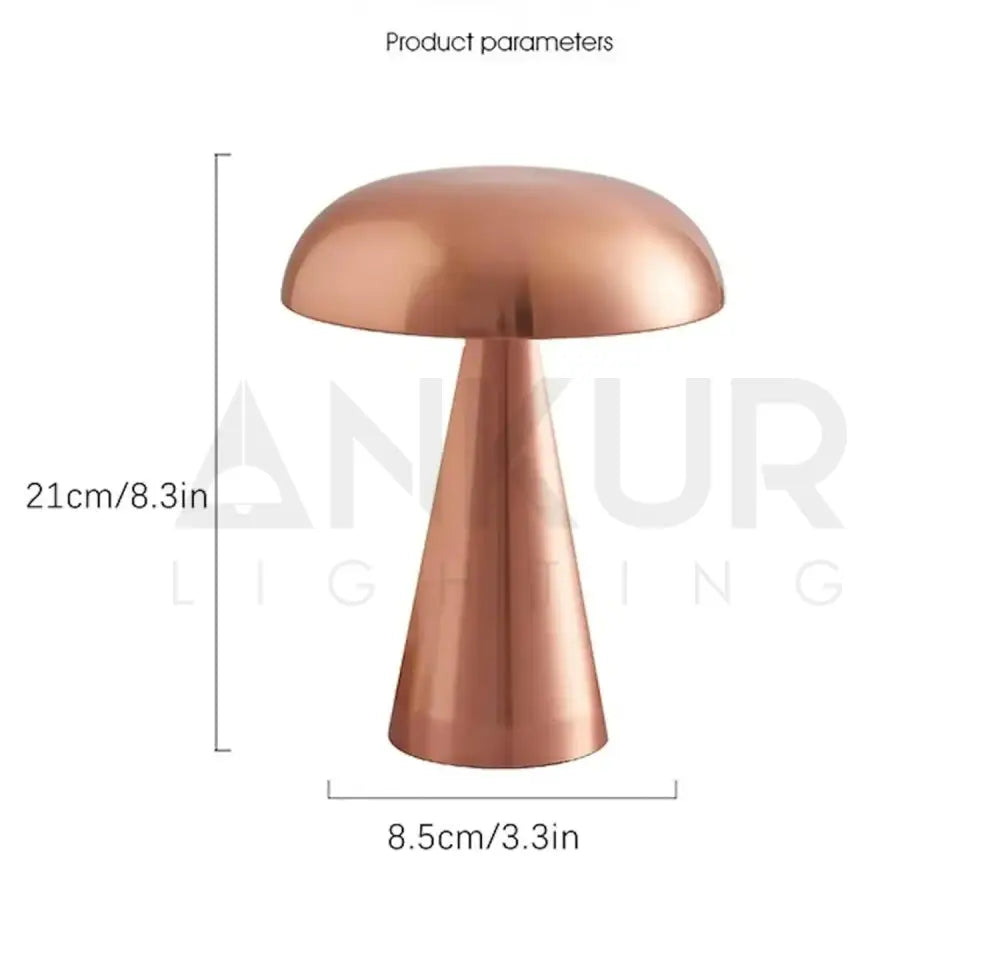 ANKUR UNPLUGGED ZEN LUME WIRELESS MUSHROOM SHAPED TABLE LAMP Table Lamp