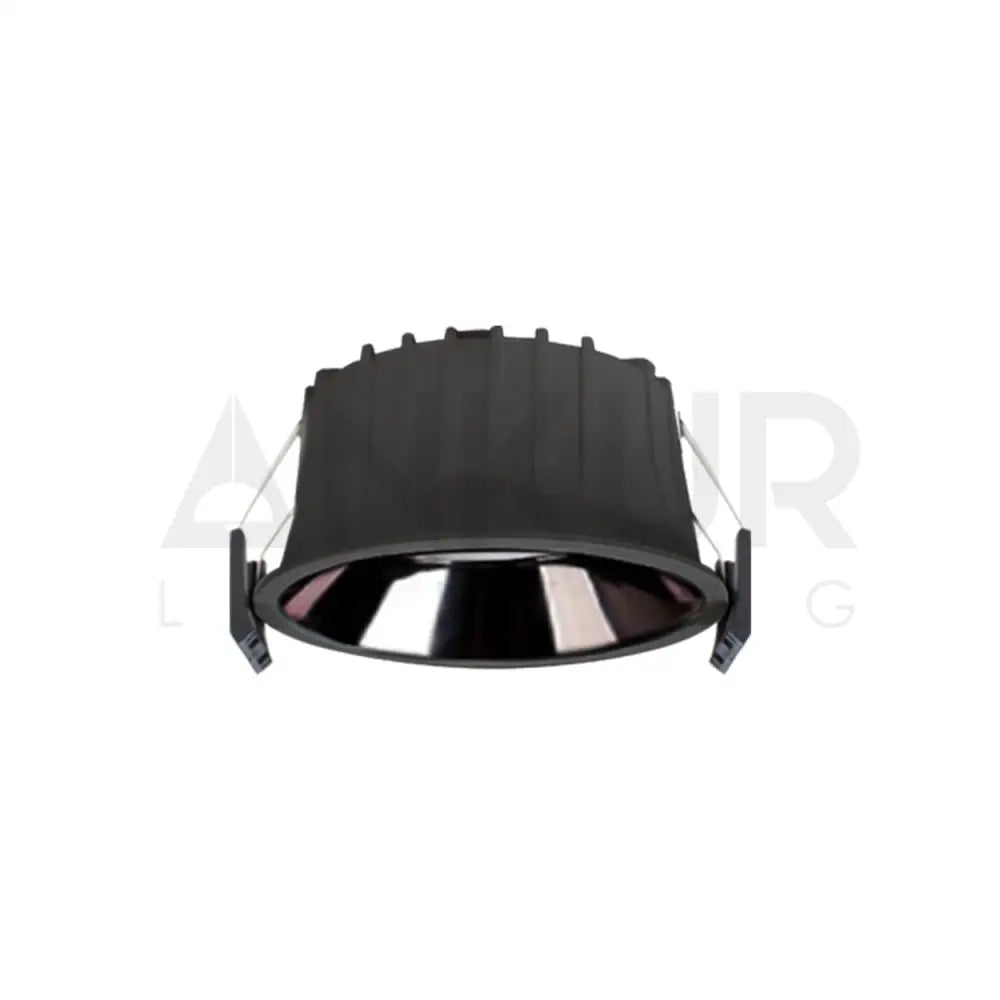 ANKUR VESPA MODERN DIFFUSED LED RECESSED DOWNLIGHT FOR AMBIENT LIGHTING 7W / 3000K (Yellow) / BLACK Downlight