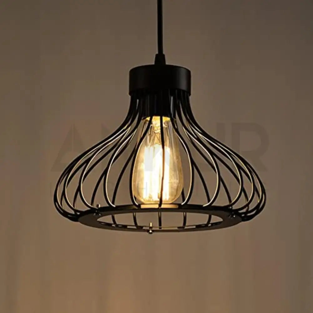 ANKUR VINTAGE RETRO CAGE HANGING PENDANT LIGHT - Ankur Lighting