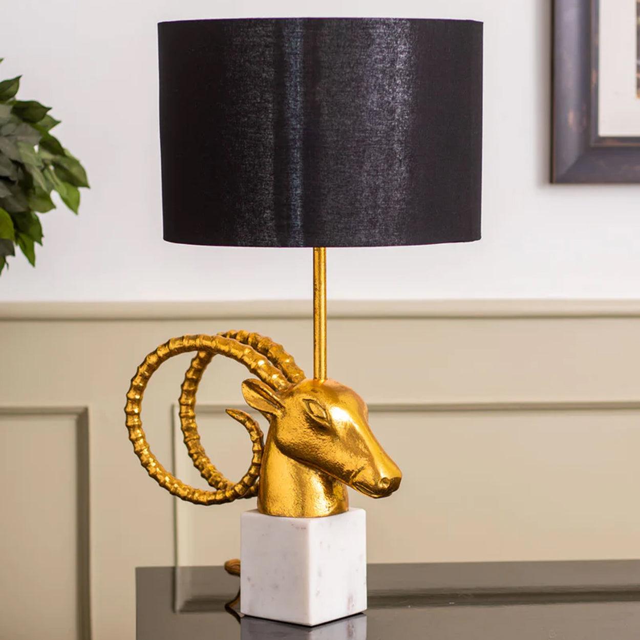 BIGHORN HANDMADE BEDSIDE TABLE LAMP - Ankur Lighting